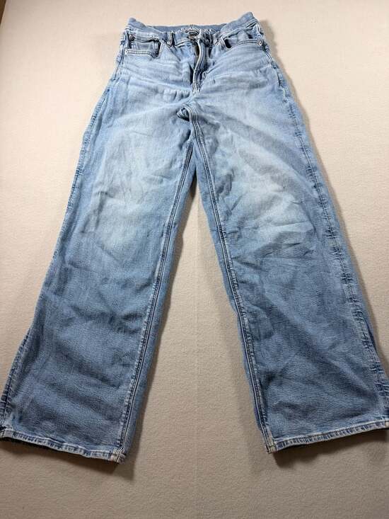 American Eagle Denim - American Eagle Women's Light Wash Wide Leg Denim Jeans